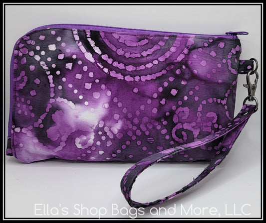 Purple Scroll Batik