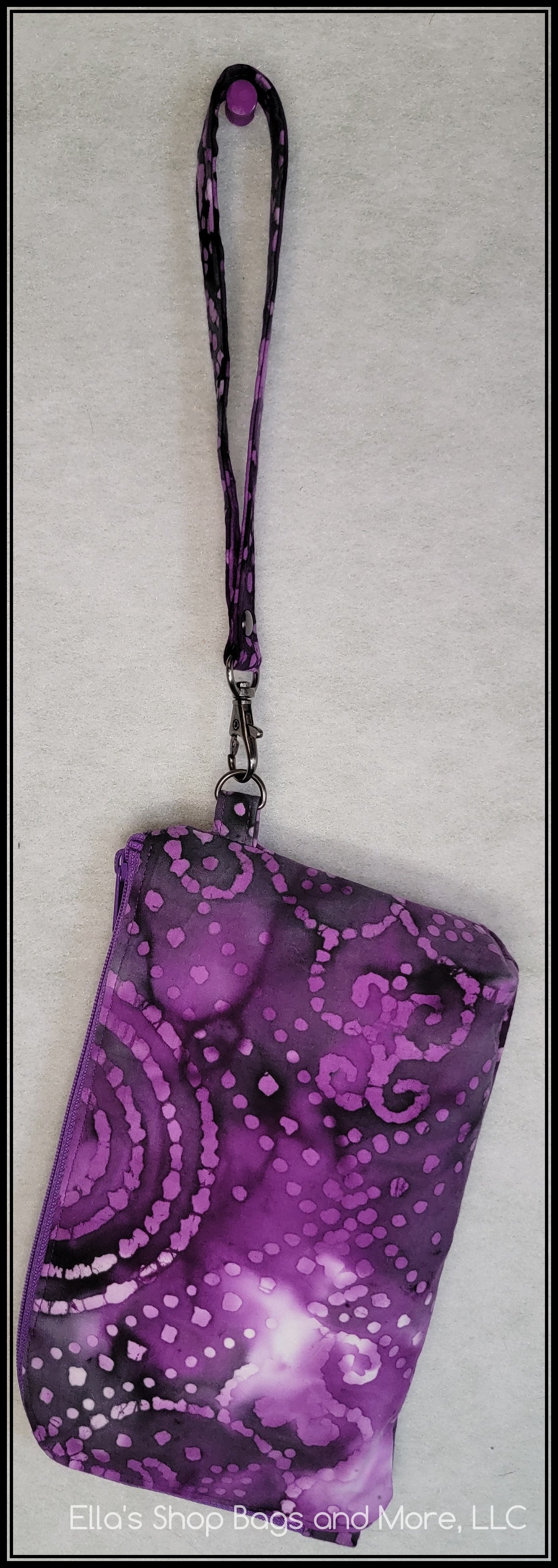 Purple Scroll Batik