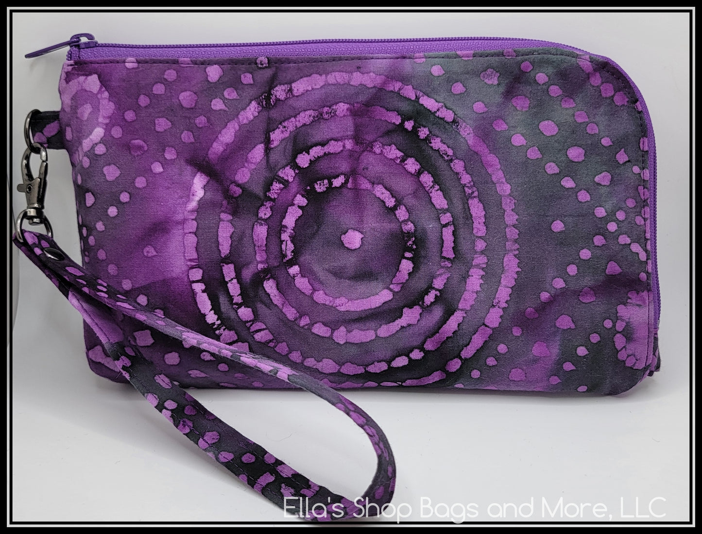 Purple Scroll Batik