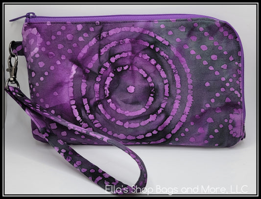 Purple Scroll Batik