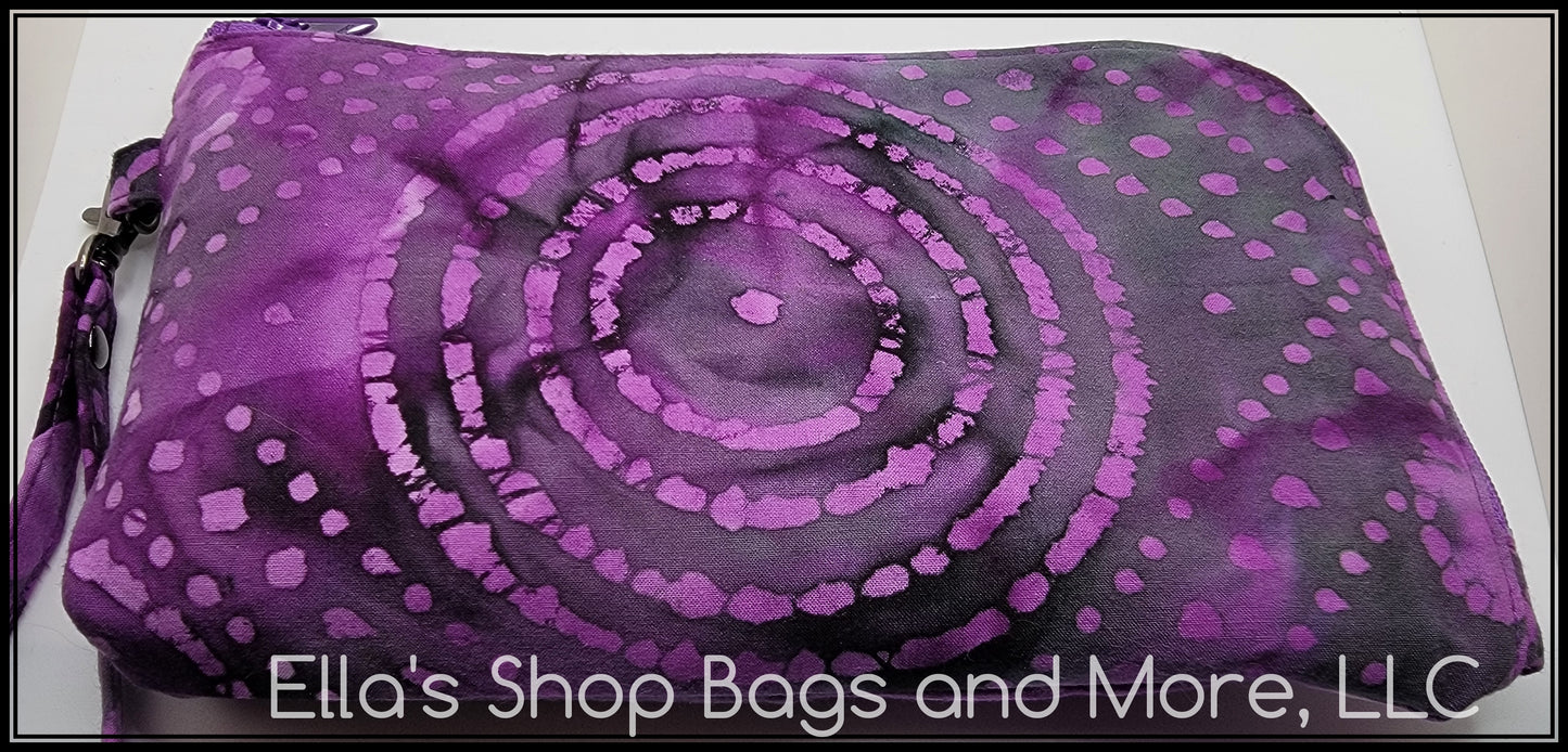 Purple Scroll Batik