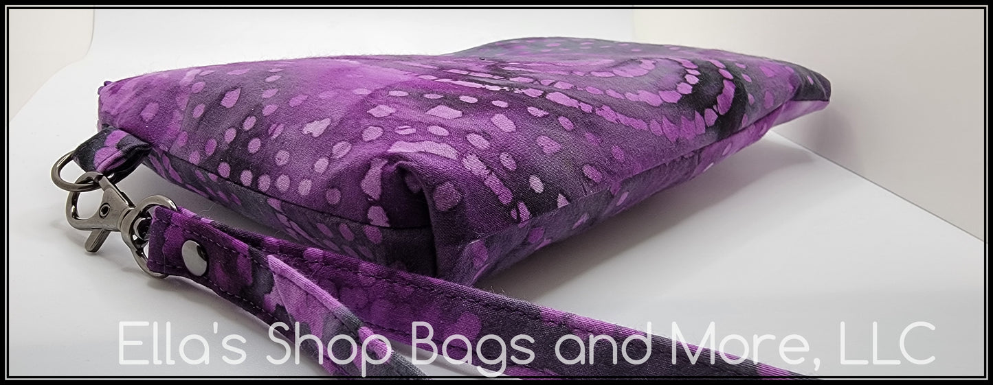 Purple Scroll Batik