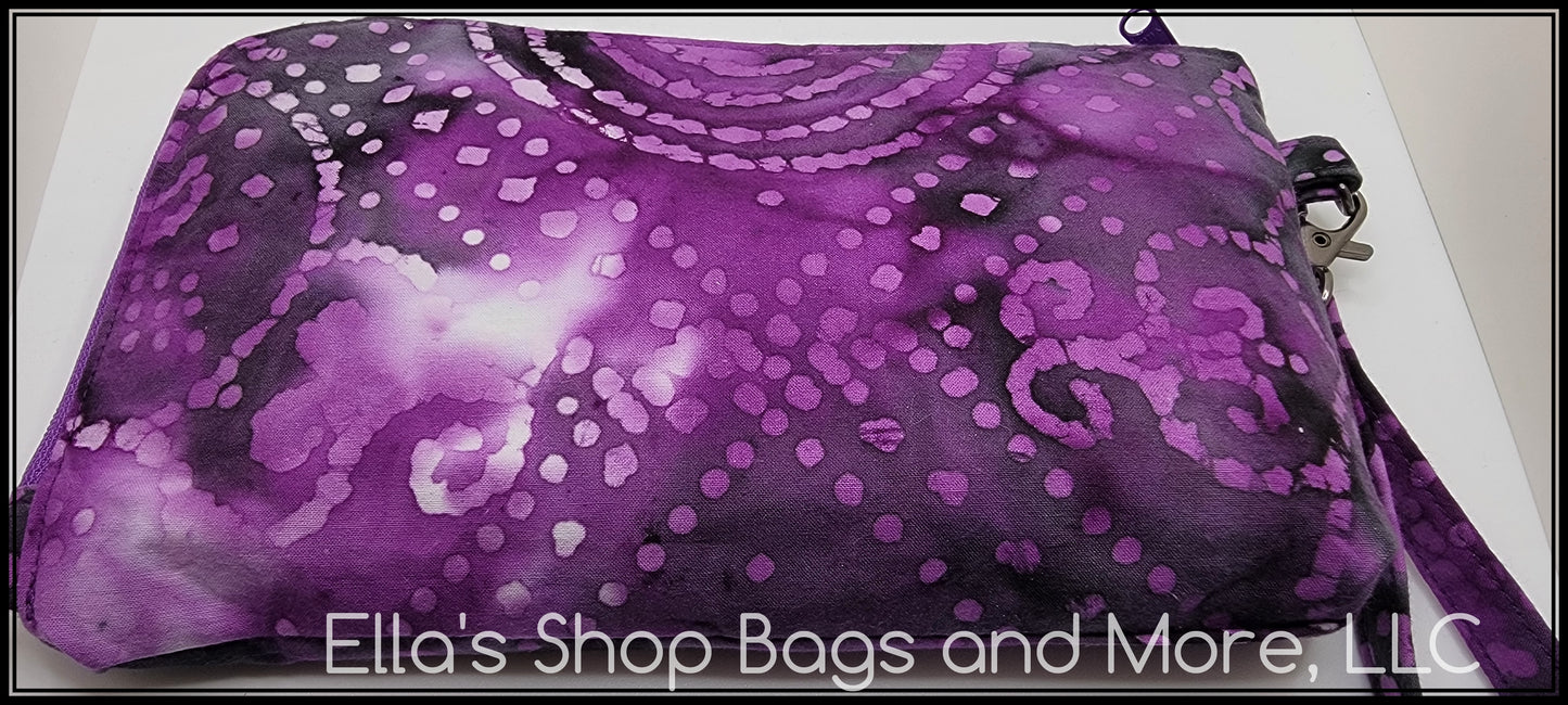 Purple Scroll Batik