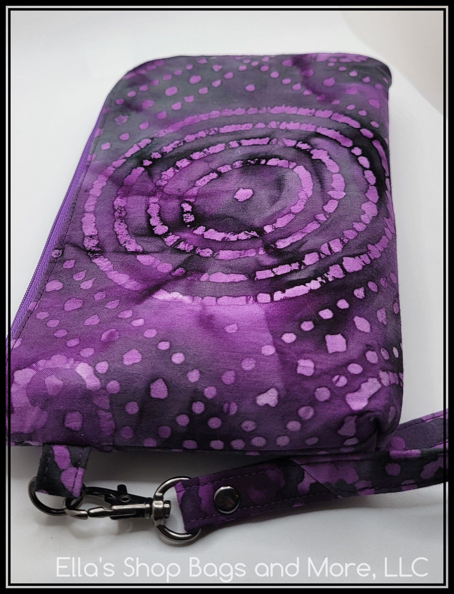 Purple Scroll Batik