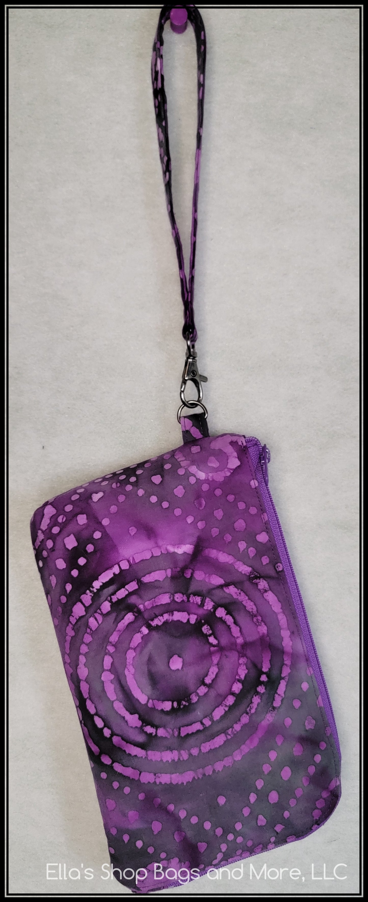Purple Scroll Batik